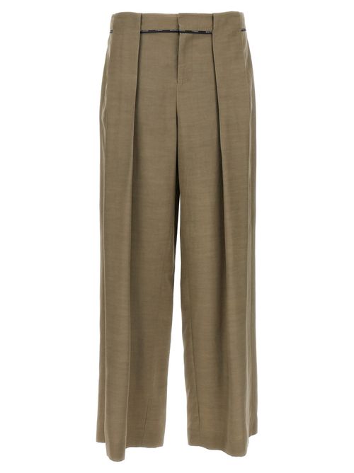 Olive Wide Leg Pants
