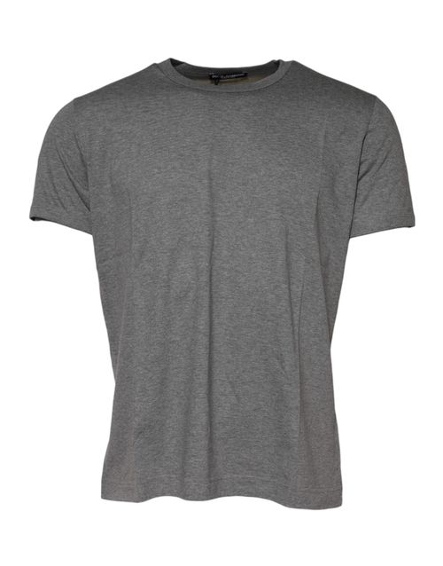 Cotton Crew Neck T-Shirt — Gray