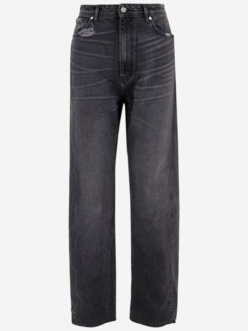 Cotton Jeans With Vintage Details