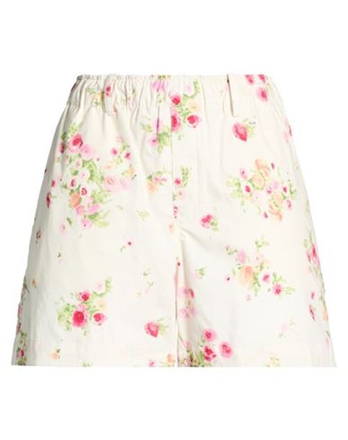 Woman Shorts & Bermuda Shorts Ivory Size 4 Cotton