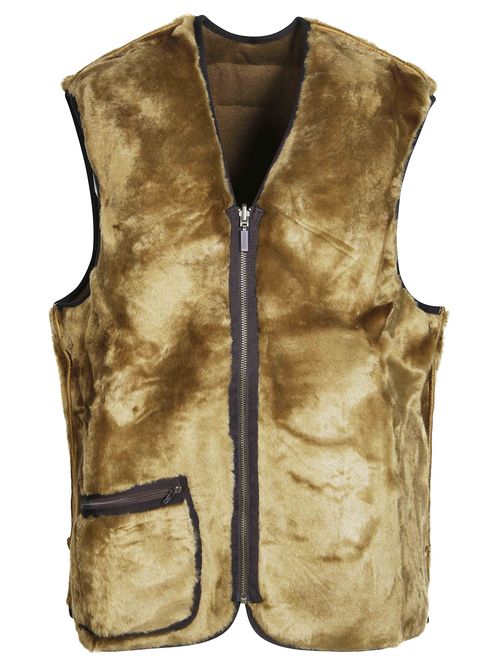 Men's Warm Pile Zip Waistcoat