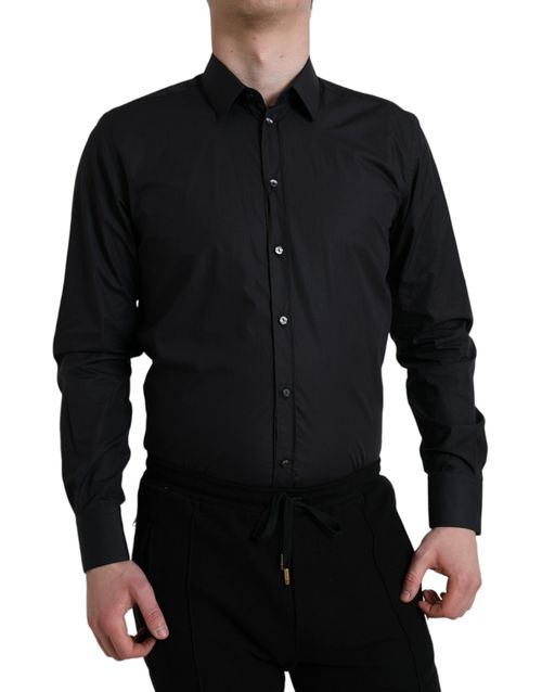 Cotton Poplin Dress Shirt — Navy