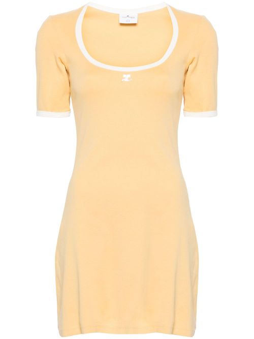 Holistic cotton minidress - Yellow