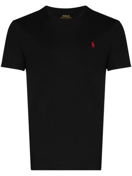 Logo-embroidered cotton T-shirt