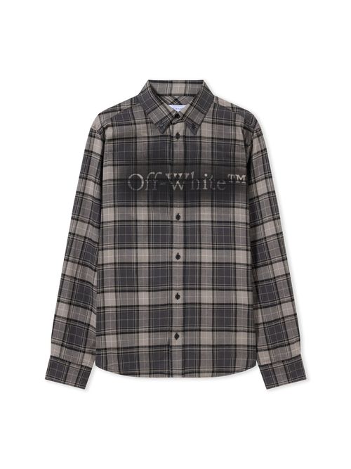 Spray Book Check Flannel Shirt - Male Shirts Dark Grey