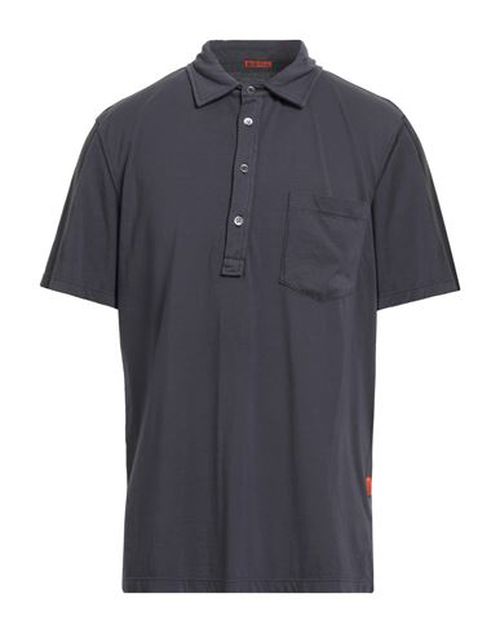 Man Polo shirt Charcoal Size L Cotton