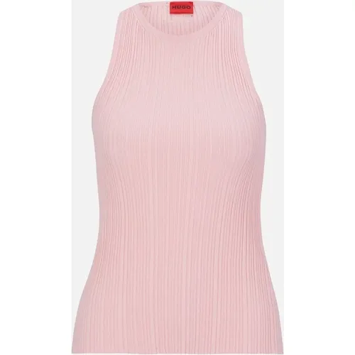 Hugo Boss Women's Shariza Top - Pink - Size: 12