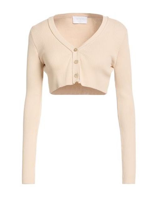 Collezione N_01 Woman Cardigan Beige Size S Cotton