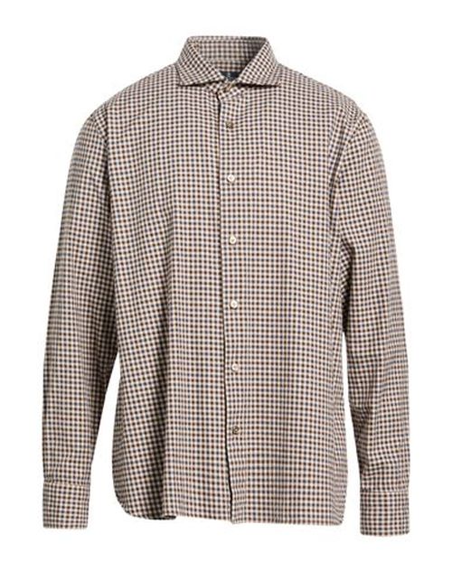 Man Shirt Beige Size 16 Cotton