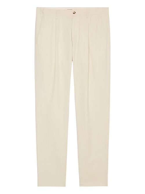 Pleat-detailed trousers - Neutrals