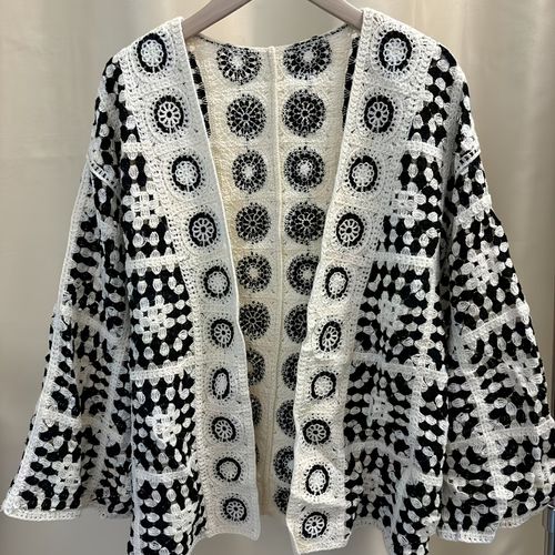 TEMU Pull bohème pour femme - Élégante blouse à col en V avec noir/blanc//beige/, tissu non extensible pour la automne/printemps, tenues de fête