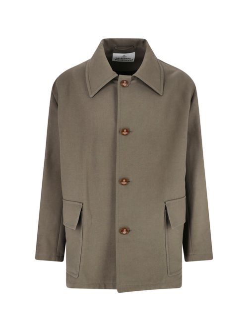 Men's Button-Front Overshirt Jacket