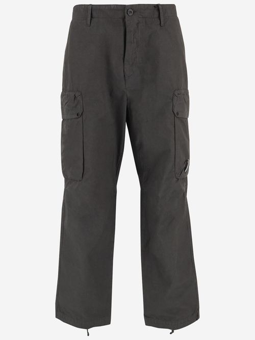 Cotton Cargo Cargo Pants — Gray