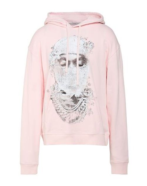 Man Sweatshirt Light pink Size L Cotton