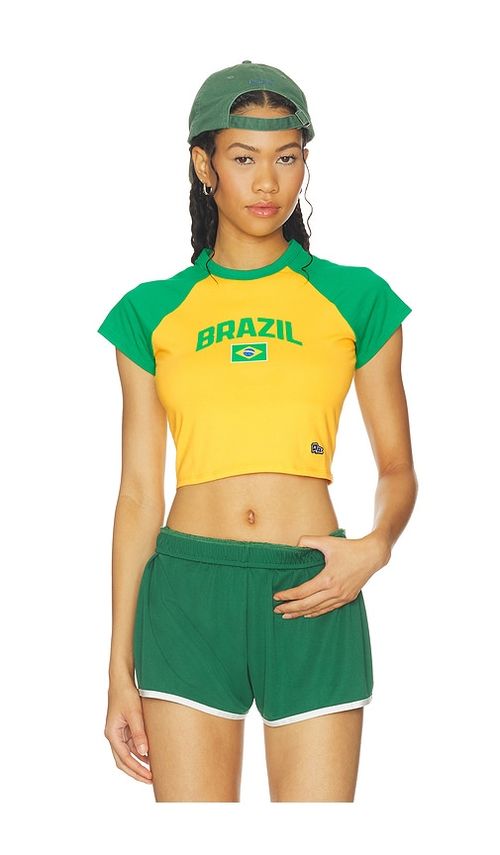 Hype and Vice Brazil Homerun Tee in Yellow. M. Also in