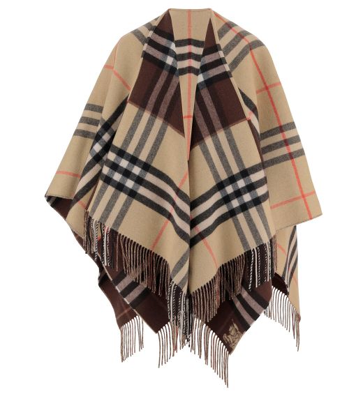 Brown Check Trench Coat