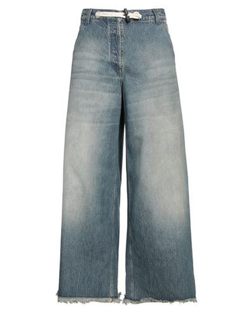 Man Jeans Blue Size 30 Cotton, Leather