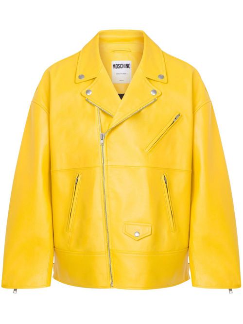 Smiley-print jacket - Yellow