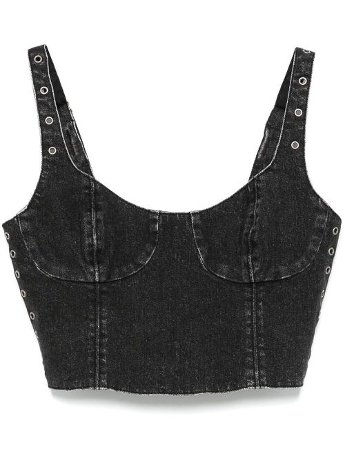 Dauphine crop top - Black
