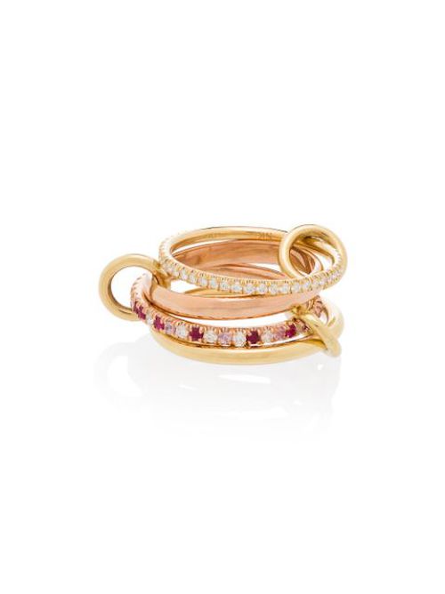 18kt yellow gold Ruby diamond ring