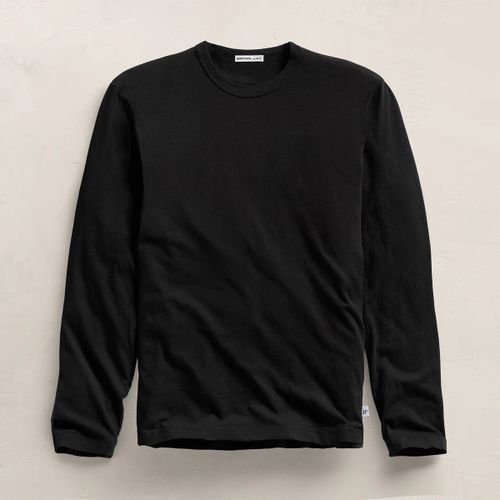 Crewneck Long-Sleeve Sweatshirt — Black