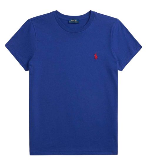 Blue Crew Neck Logo T-Shirt
