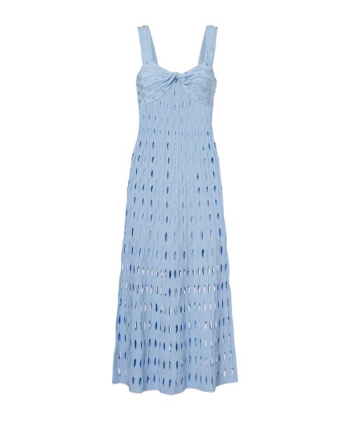 Sleeveless knitted midi dress
