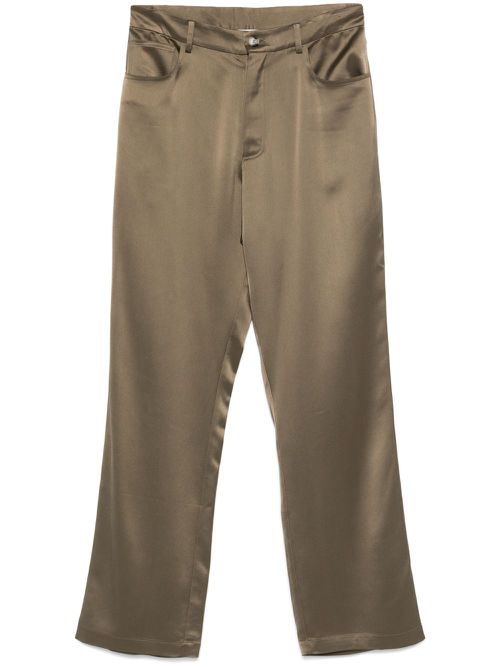 Satin trousers - Brown