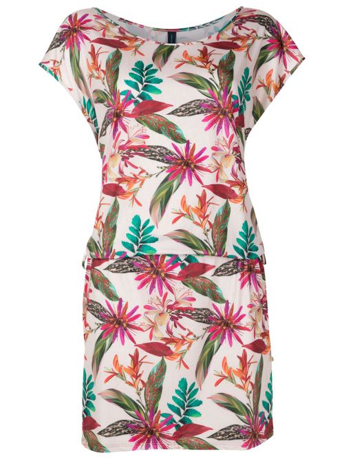 Shiva botanical-print minidress - Multicolour