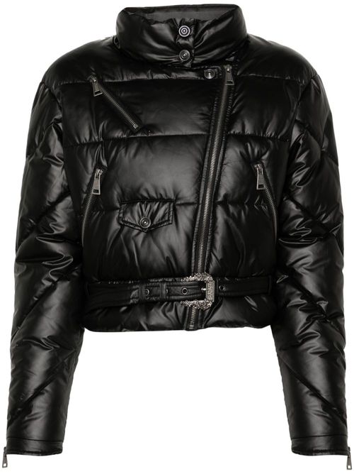 Baroque buckle puffer jacket - Black