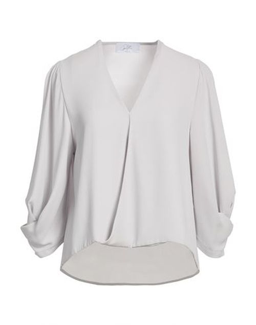 Woman Top Light grey Size 6 Polyester