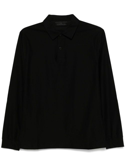 Cotton jersey polo shirt - Black