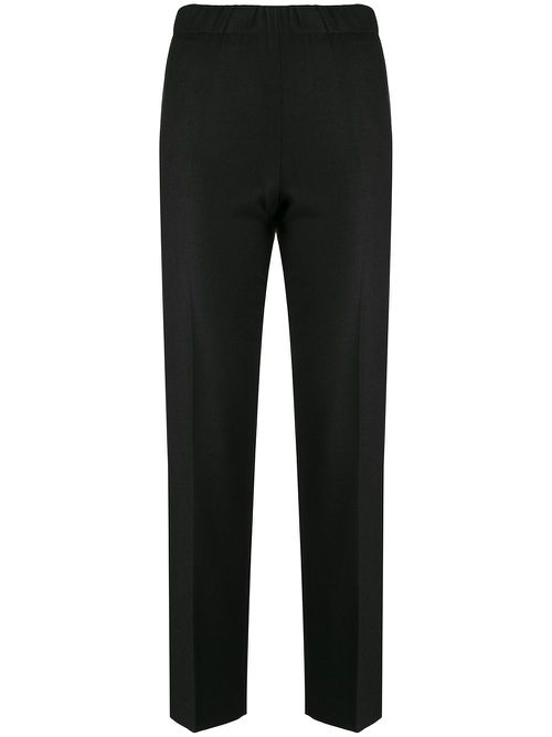 Elasticated waist trousers - Black