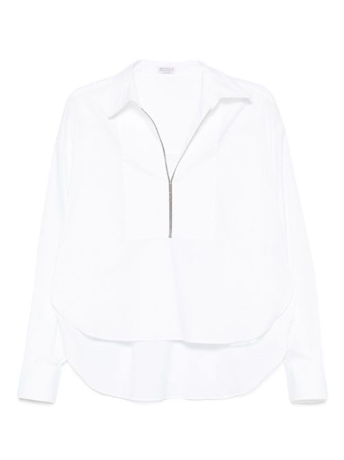V-neck blouse - White