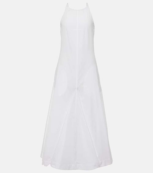 Cactus cotton poplin midi dress