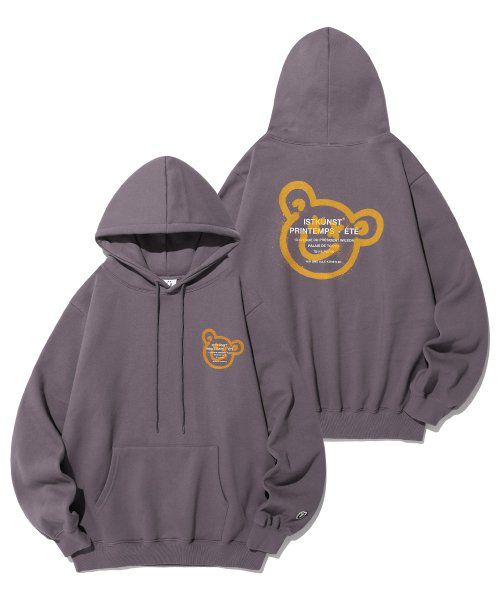 Bear & Smiley Hoody Purple
