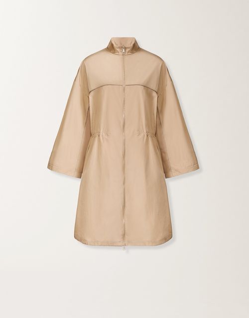 Technical taffeta parka, maple