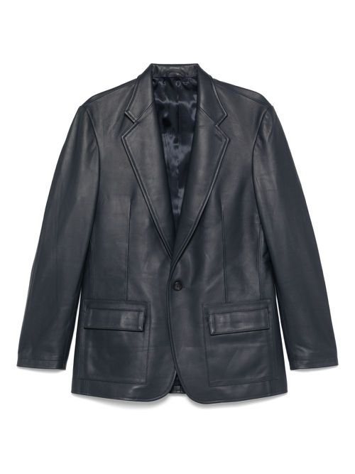 Carter Young - Leather Blazer - Men's - Cotton/Leather