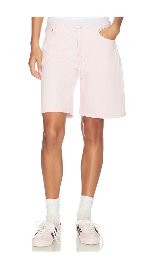 Still Here Cool Mid Rise Shorts in Pink. - 23 also , 26, 27, 29, 30