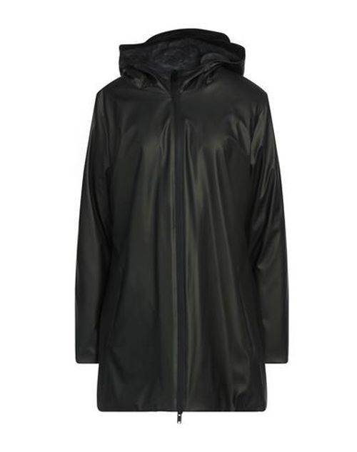 Woman Coat Dark green Size XL Polyester, Polyurethane