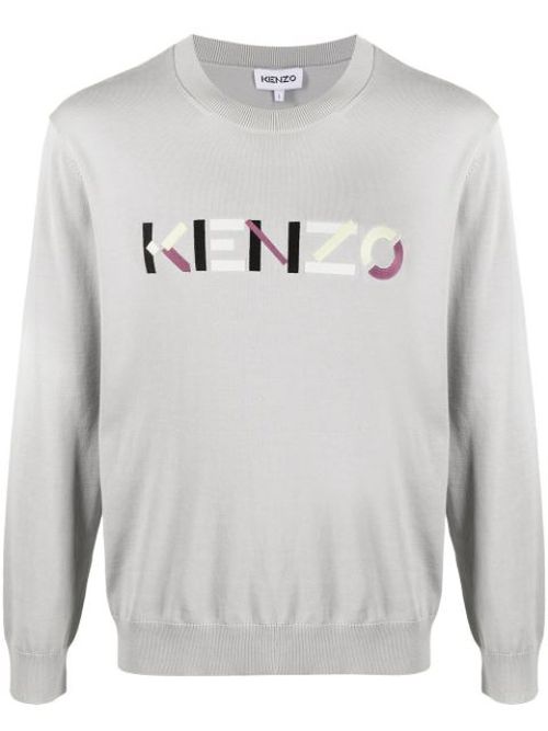 Logo-embroidered jumper