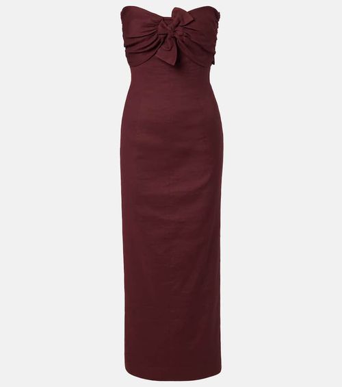 Rahel linen and cotton-blend maxi dress