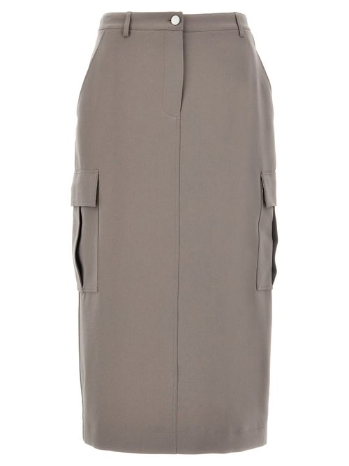 Relaxed Cargo Skirt — taupe