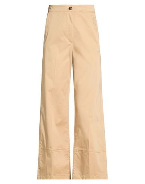 Woman Pants Camel Size 0 Cotton, Elastane
