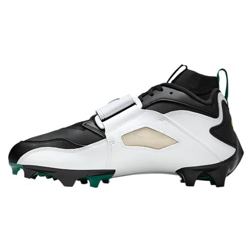 Nike Diamond Turf 93 TD Football Shoes (White/Black/Metallic Silver/Black)