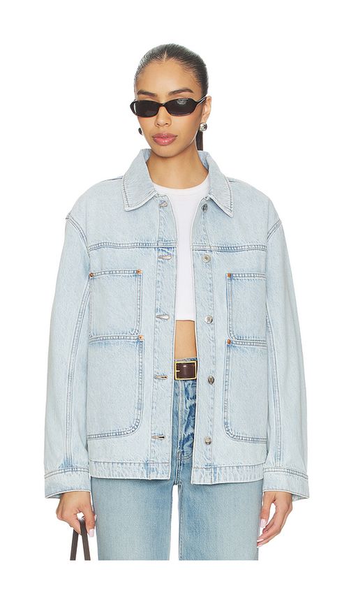 PISTOLA Karlee Chore Jacket in Blue. L. Also in M, S