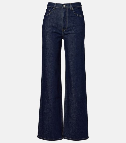 Kora high-rise wide-leg jeans