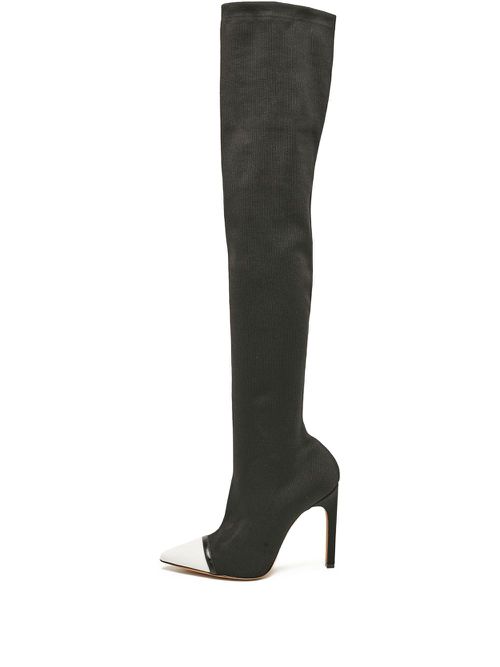 Over-the-knee stiletto boots - Black