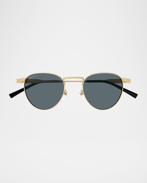 Men's GG1875S Metal Round Sunglasses