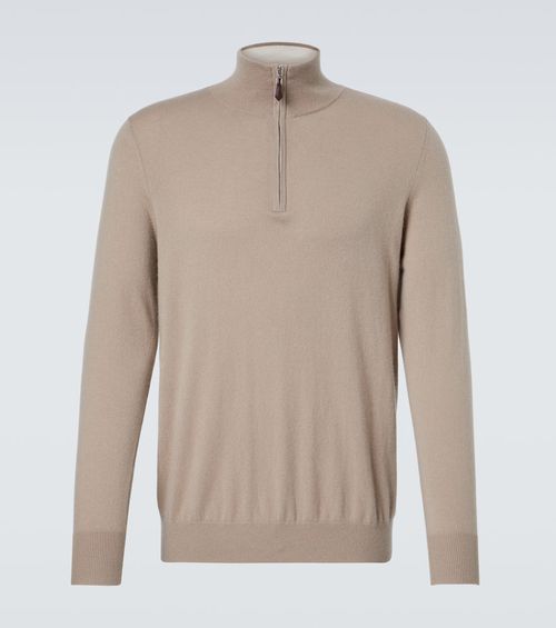 Mr Fenchurch cashmere half-zip sweater